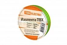 Изолента ПВХ 0.13*15мм Желто-Зеленая 20м TDM Изолента ПВХ 0.13*15мм Желто-Зеленая 20м TDM