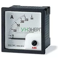 Амперметр переменного тока AMT1-A1-1/72 прям. вкл. ABB 2CSG312020R4001 Амперметр переменного тока AMT1-A1-1/72 прям. вкл. ABB 2CSG312020R4001