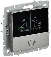 Кнопка звонка BRITE 10А ВС10-1-9-БрС для отелей с индик. механизм сталь IEK BR-V14-2-10-K46 Кнопка звонка BRITE 10А ВС10-1-9-БрС для отелей с индик. механизм сталь IEK BR-V14-2-10-K46