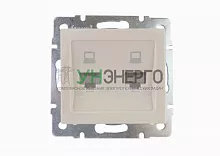 Механизм розетки компьютерной 2-м Rain RJ45 крем. LEZARD 703-0388-141