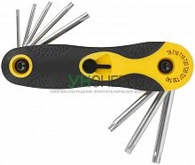 Ключ TORX T9-T40 складной CrV (уп.8шт) FIT 64016 Ключ TORX T9-T40 складной CrV (уп.8шт) FIT 64016