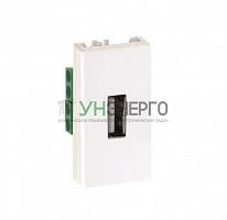 Плата с разъемом USB 2.0 22.5х45мм винт. зажим бел. Simon Connect K128B-9