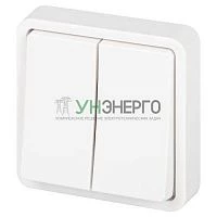 Переключатель Эксперт 11-1526-01 двойн. IP55 10АХ-250В СУ бел. Эра Б0063248 Переключатель Эксперт 11-1526-01 двойн. IP55 10АХ-250В СУ бел. Эра Б0063248