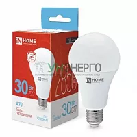 Лампа светодиодная LED-A70-VC 30Вт грушевидная 6500К холод. бел. E27 2850лм 230В IN HOME 4690612024165