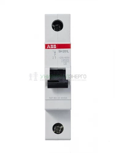 Выключатель автоматический модульный 1п B 25А 4.5кА SH201L B25 ABB 2CDS241001R0255 фото 2
