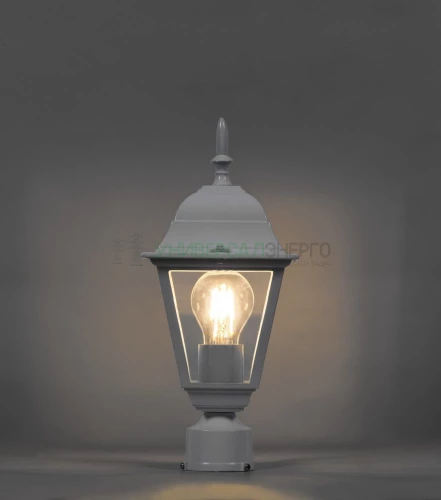 Светильник садово-парковый Feron 4103/PL4103 четырехгранный на столб 60W E27 230V, белый 11017 фото 2