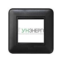Суппорт 1мод. K45 с рамкой графит Simon Connect KR245-14