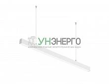 Светильник светодиодный ДПО/ДСО TS 02 S 48 OP 840 L1500 EL WH 1500х60х60мм 32Вт 4000К IP20 подвесной/накладной линейный с БАП 3ч со сквоз. провод. в компл. с тросом 3м бел. Русский Свет 11050224298