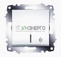 Переключатель 1-кл. СП Cosmo 10А IP20 (сх. 6) с подсветкой механизм бел. ABB 619-010200-210