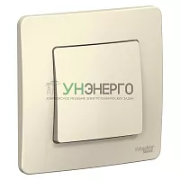 Переключатель проходной 1-кл. СП Blanca 10А IP20 (сх. 6) 250В молочн. SE BLNVS010602