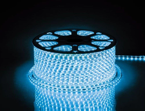Cветодиодная LED лента Feron LS704, 60SMD(2835)/м 4.4Вт/м 100м IP65 220V синий 26242