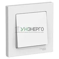 Выключатель 1-кл. СП AtlasDesign 10А IP20 (сх. 1) 10AX в сборе бел. SE ATN000112