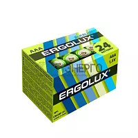 Элемент питания алкалиновый AAA/LR03 1.5В Alkaline BP-24 (уп.24шт) Ergolux 14213