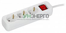 Удлинитель 3х5м 16А У03К ПВС 3х1.5 бел. UMA IEK UM-YP10-16-03-05-ZK-K01