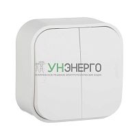 Переключатель проходной 2-кл. ОП Quteo 10А IP20 250В бел. Leg 782206 Переключатель проходной 2-кл. ОП Quteo 10А IP20 250В бел. Leg 782206