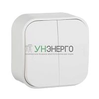 Переключатель проходной 2-кл. ОП Quteo 10А IP20 250В бел. Leg 782206 Переключатель проходной 2-кл. ОП Quteo 10А IP20 250В бел. Leg 782206