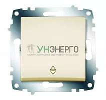 Переключатель 1-кл. 1мод. СП Cosmo 10А IP20 (сх. 6) механизм крем. ABB 619-010300-209