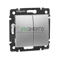 Переключатель проходной 2-кл. СП Valena 10А IP31 250В механизм алюм. (уп.10шт) IEK 770108 Переключатель проходной 2-кл. СП Valena 10А IP31 250В механизм алюм. (уп.10шт) IEK 770108