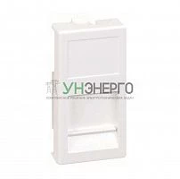 Адаптер на 1 RJ45 коннектор CJ545U(FM); CJ546U(FM) защ. шторки 22.5х45мм алюм. Simon Connect KA76-8