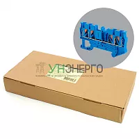 Зажим пружинный, 4-проводной проходной ЗНИ - 2,5 ,JXB PT 2,5 , синий LD574-2-25 49253