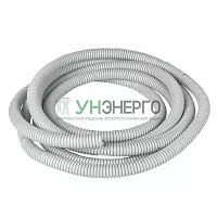 Труба гофрированная ПВХ d25мм с протяжкой бел. (уп.50м) Plast PROxima EKF tg-z-25-50-white