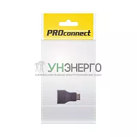 Переходник гнездо HDMI - штекер Mini HDMI gold (инд. упак.) PROCONNECT 17-6801-7