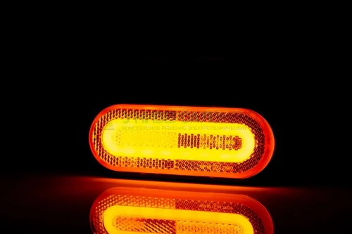 Фонарь габаритный LED 12-36В, жёлтый со светоотражателем и проводом дл. 0.5м. FRISTOM FT-072 Z LED фото 2