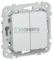 Выключатель проходной 2-кл. СП FLITE ВС62-1-0-ФлЖ 10А механизм жемчуж. IEK FI-V22-0-10-1-K36 Выключатель проходной 2-кл. СП FLITE ВС62-1-0-ФлЖ 10А механизм жемчуж. IEK FI-V22-0-10-1-K36