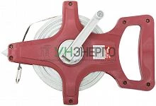 Рулетка землемерная 30м фибергласовая лента открытый корпус красн. КУРС 17663 Рулетка землемерная 30м фибергласовая лента открытый корпус красн. КУРС 17663