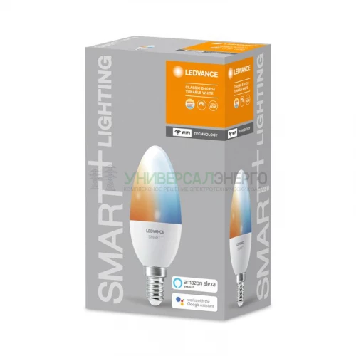 Лампа светодиодная SMART+ WiFi Candle Tunable White 40 5Вт/2700-6500К E14 LEDVANCE 4058075485556 фото 2