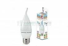 Лампа светодиодная WFС37-7 Вт-230 В -6500 К–E27 (свеча на ветру) Народная