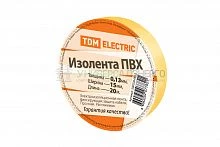 Изолента ПВХ 0.13*15мм Желтая 20м TDM Изолента ПВХ 0.13*15мм Желтая 20м TDM