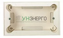 Цоколь для открытой установки на 4мод. без рамки Zenit бел. ABB 2CLA299400N1101