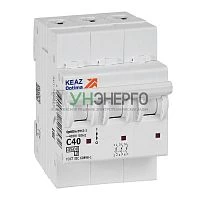 Выключатель автоматический модульный 3п C 40А OptiDin BM63-3C40-4.5-УХЛ3 КЭАЗ 326816