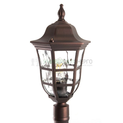 Светильник садово-парковый Feron PL696 столб 60W 230V E27, коричневый 11698 фото 2