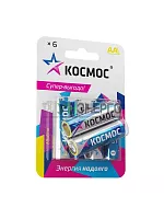 Элемент питания алкалиновый AA/LR6 BP-6 (блист.6шт) КОСМОС KOCLR6BL6