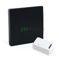 Выключатель беспроводной FERON TM181 230V 500W одноклавишный с радиочастотным контроллером LD100, черный 50507 Выключатель беспроводной FERON TM181 230V 500W одноклавишный с радиочастотным контроллером LD100, черный 50507