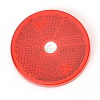 Светоотражатель круглый 61 мм (красный с отверстием) WAS 843