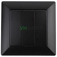 Выключатель 3-кл. СП Solo 4-106-05 10А 250В IP20 антрацит Intro Б0053605