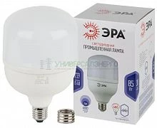 Лампа светодиодная высокомощная STD LED POWER T140-85W-6500-E27/E40 85Вт T140 колокол 6500К холод. бел. E27/E40 (переходник в компл.) 6800лм Эра Б0032088