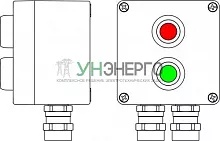 Корпус взрывозащищенный 120х120х90мм 1Ex d e IIC T6 Gb X /Ex tb IIIB T80град.С Db X / IP66 алюм. DKC 2201.121.19.03N