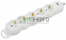 Колодка удлинителя 5-мест. с заземл. РПр05 IEK WYP10-D-KP-16-05-ZS-K01 Колодка удлинителя 5-мест. с заземл. РПр05 IEK WYP10-D-KP-16-05-ZS-K01