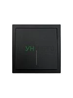 Выключатель проходной 1-кл. 1п СП ZIMA 10А IP20 с индикацией безвинтов. зажим механизм черн. бархат LEZARD 704-4288-114QC