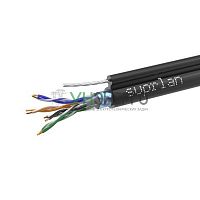 Кабель витая пара F/UTP кат.5E 4х2х24AWG solid Cu PE Outdoor Standard трос черн. (м) SUPRLAN 01-1026-1 Кабель витая пара F/UTP кат.5E 4х2х24AWG solid Cu PE Outdoor Standard трос черн. (м) SUPRLAN 01-1026-1