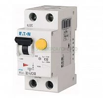 Выключатель автоматический дифференциального тока 2п (1P+N) C 40А 30мА тип AC 4.5кА PFL4-40/1N/C/003 2мод. EATON 293302