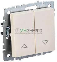 Выключатель жалюзи СП BRITE ВС10-1-5-БрКр 10А беж. IEK BR-V15-0-10-K10