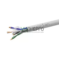 Кабель витая пара U/UTP кат.6 4х2х23AWG solid Cu PVC Six сер. (м) SUPRLAN 01-0316-1