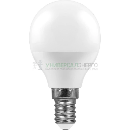 Лампа светодиодная Feron LB-550 Шарик E14 9W 6400K 25803 фото 2