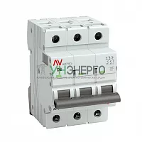 Выключатель автоматический модульный 3п D 6А 6кА AV-6 AVERES EKF mcb6-3-06D-av
