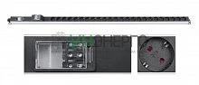 Блок розеток для 19дюйм шкафов PDU-32-24S-B-T вертик. 24 розетки Schuko 32А автомат защиты алюм. корпус клем. колодка Cabeus 9544c Блок розеток для 19дюйм шкафов PDU-32-24S-B-T вертик. 24 розетки Schuko 32А автомат защиты алюм. корпус клем. колодка Cabeus 9544c